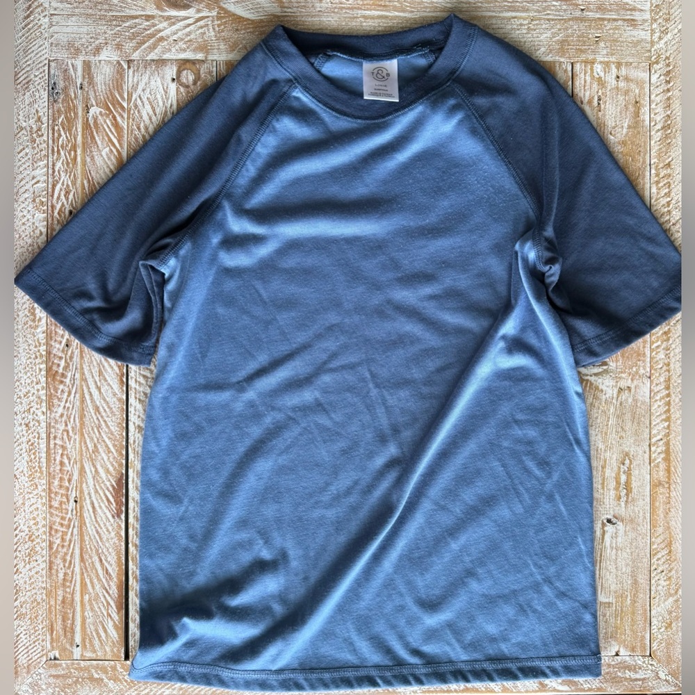 💙T&B Blue Raglan Sleep Tee💙 ~Boys Medium